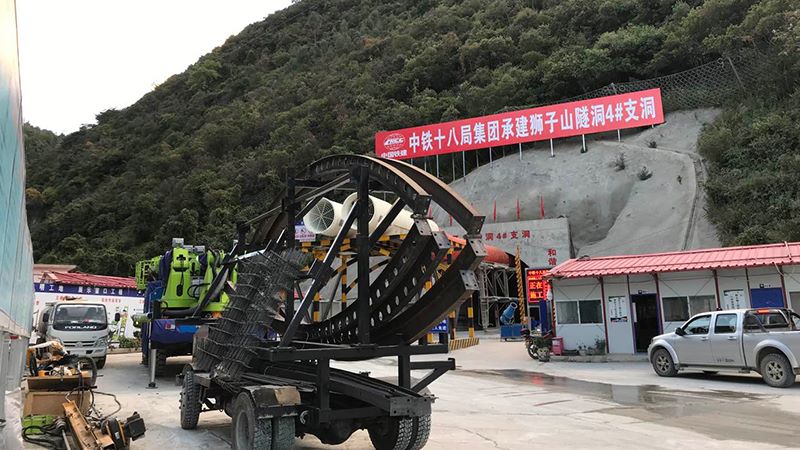 藍海智裝智能拱錨噴一體化臺車助力